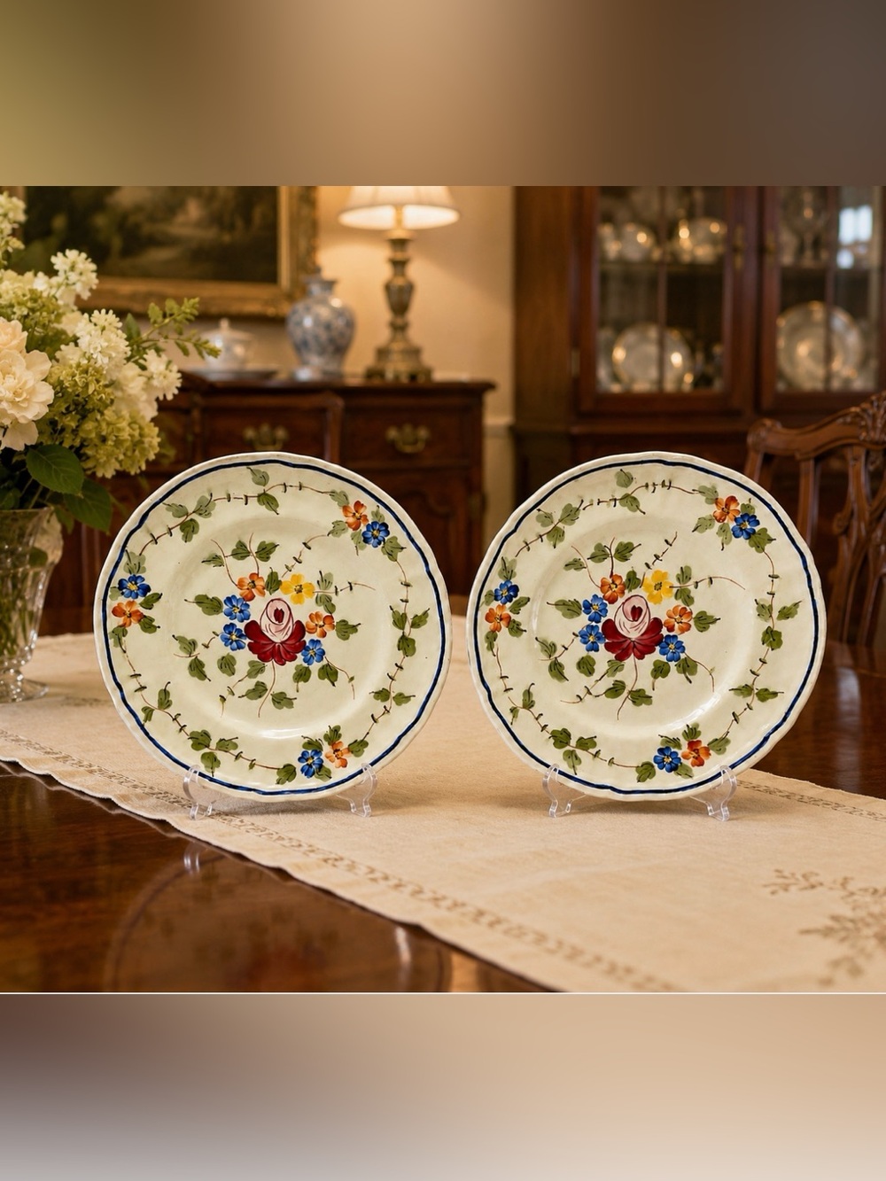 NEMOURS by Longchamp France Bread/Butter Plate 6 3/8” diameter Plate Set of 2